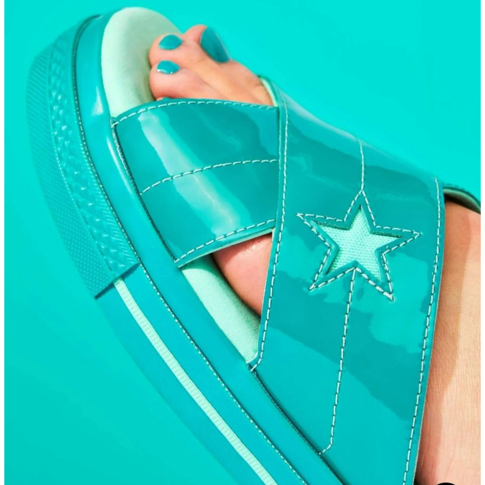 Converse O.P.I. Sandals Teal Green US 5 NWOT